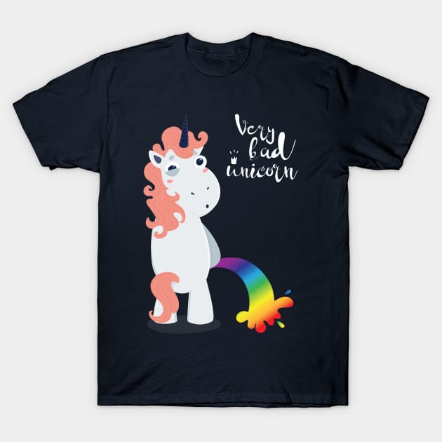 Bad Unicorn T-Shirt by oksmash